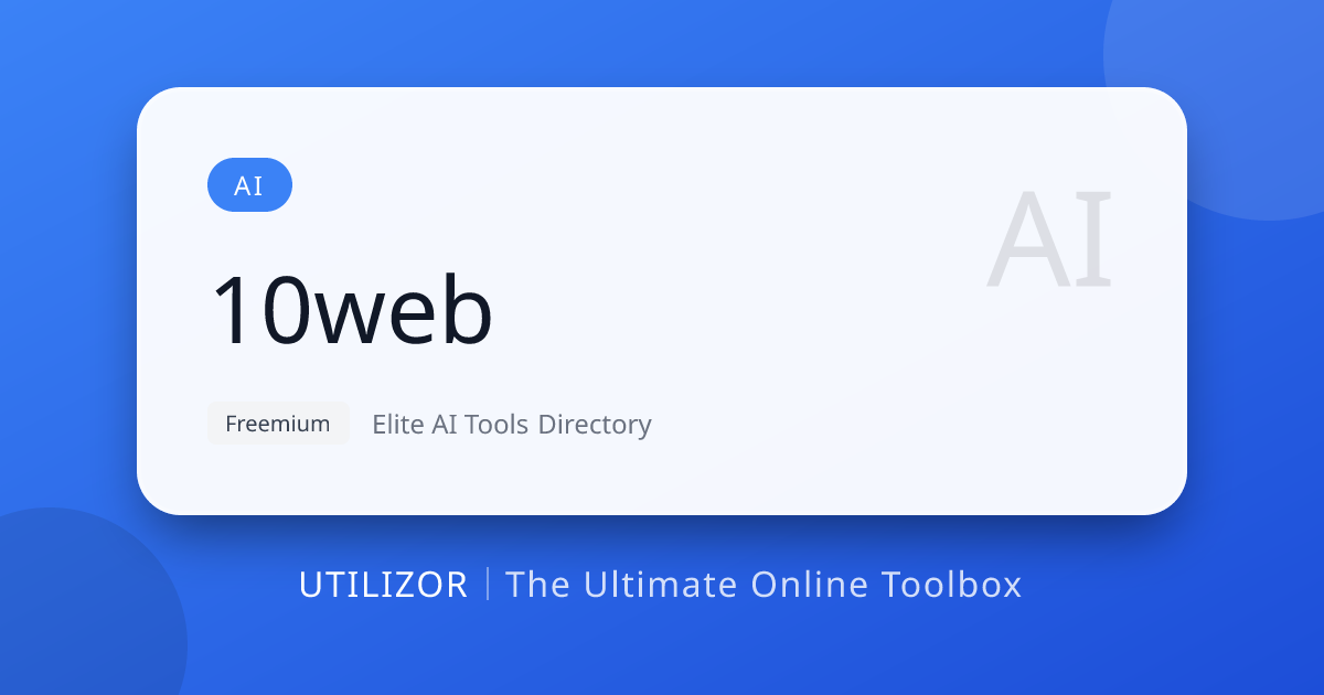 10Web | AI WordPress Website Builder