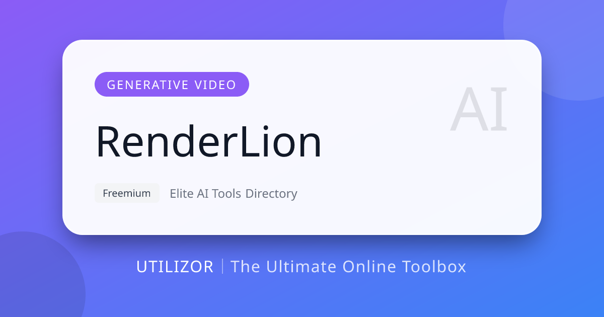 RenderLion Review: The Fastest AI URL-to-Video Generator 2026