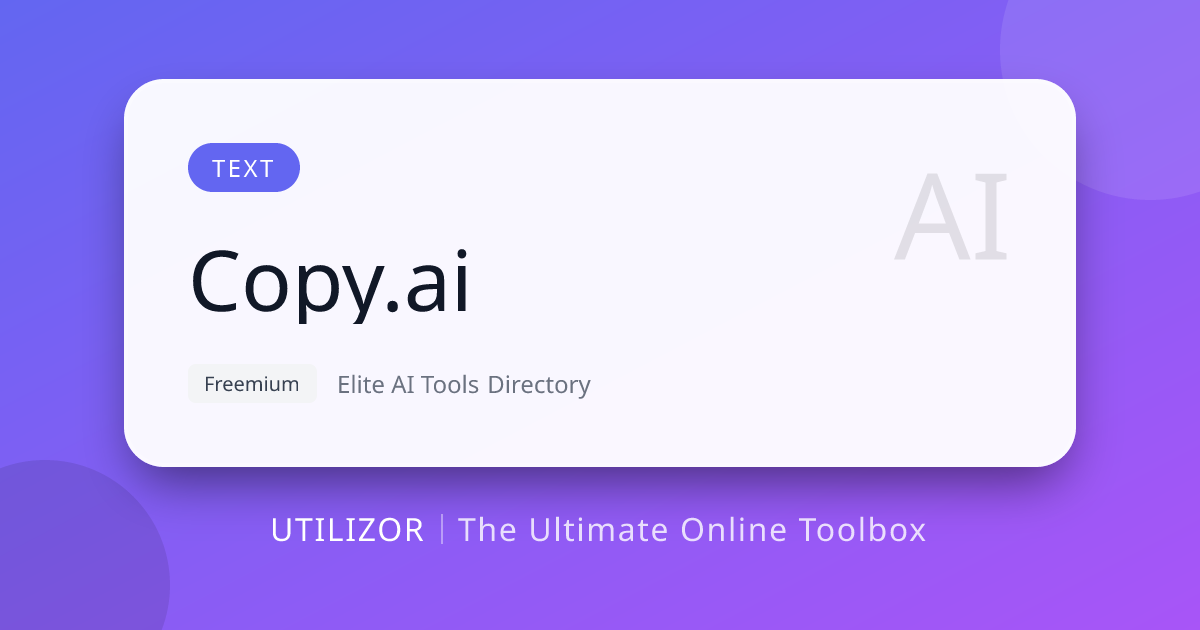 Copy.ai: Best AI Marketing Workflows & Copywriting Tools 2026