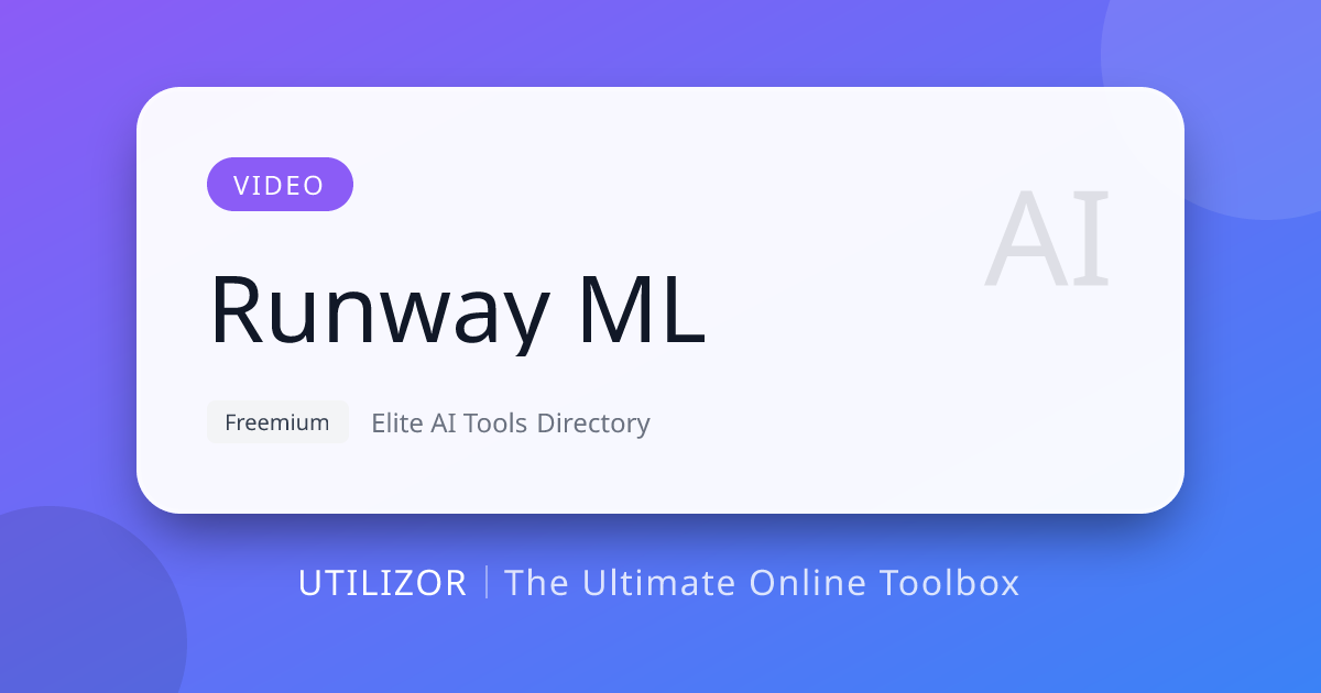 Runway ML: The Most Advanced AI Video Generator & Editor of 2026